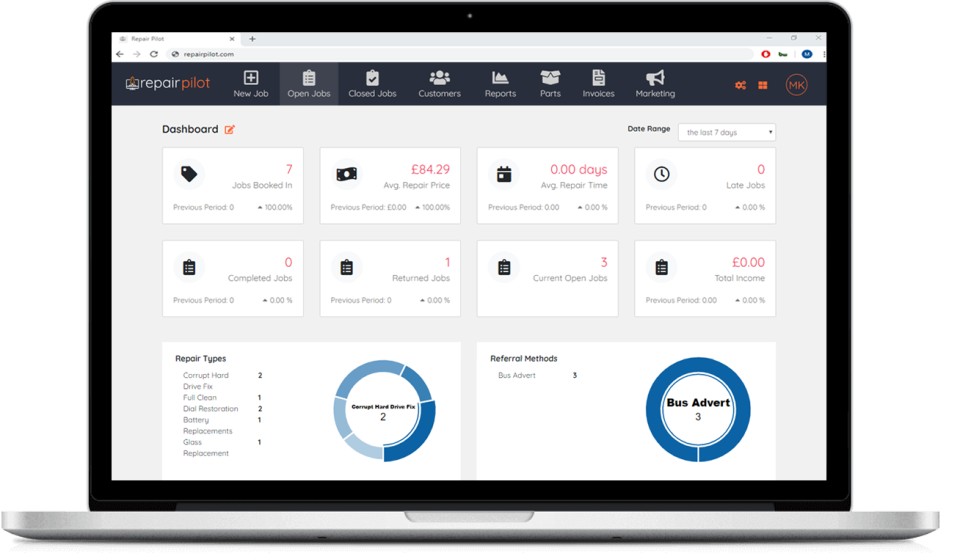screenshot of Repair Pilot